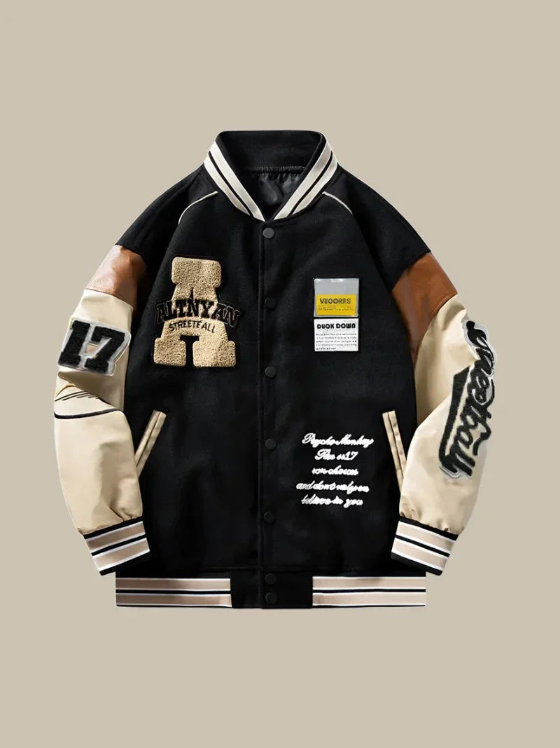 Yanks Vintage Baseball Jacket | Trendy oversized bomber jacket for men