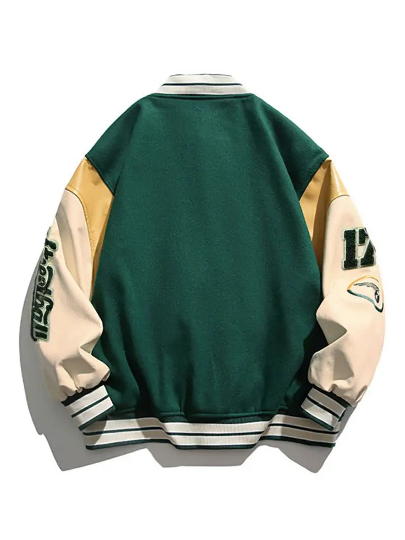 Yanks Vintage Baseball Jacket | Trendy oversized bomber jacket for men