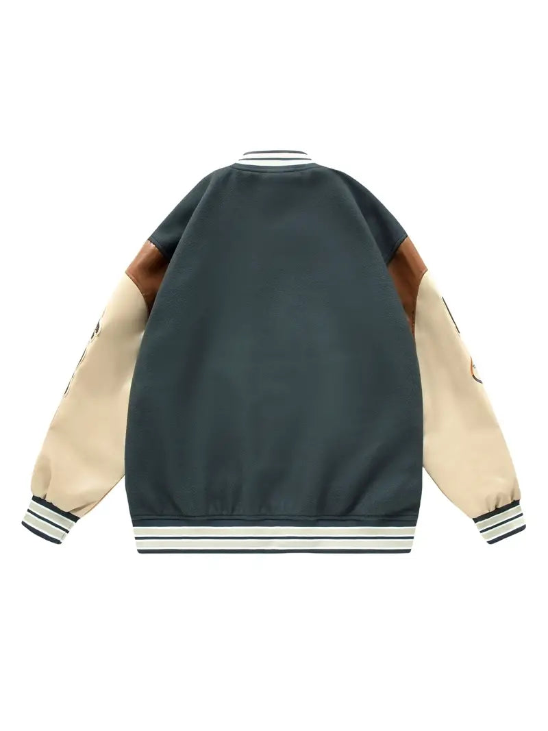 Yanks Vintage Baseball Jacket | Trendy oversized bomber jacket for men